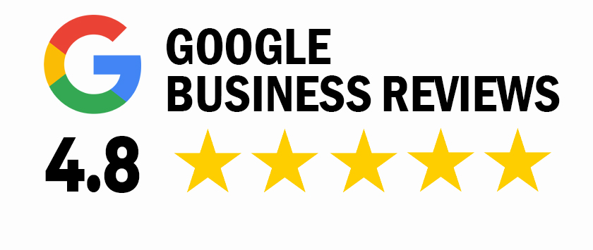 Google Business Reviews 4.8 out of 5 stars.