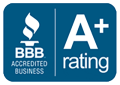 Better Business Bureau, A+ Rating.