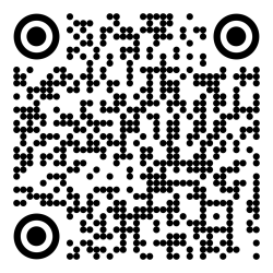 QR code linked to appointment calendar.